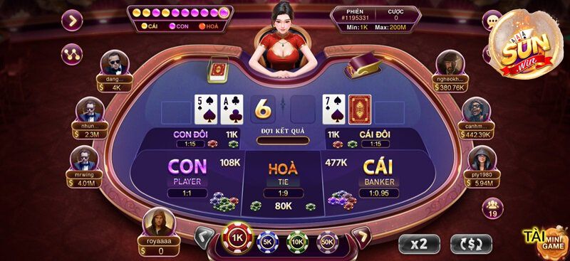 Quy ước tính điểm Baccarat Kim Tài