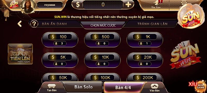 Tuyệt kỹ đánh Tiến lên phá đảo cổng game