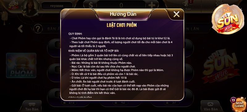 Chơi Phỏm Sunwin đúng cách