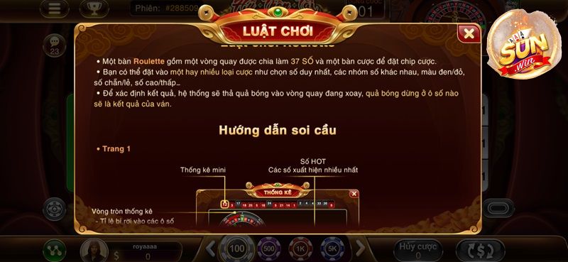 Cách chơi cá cược Roulette 3D